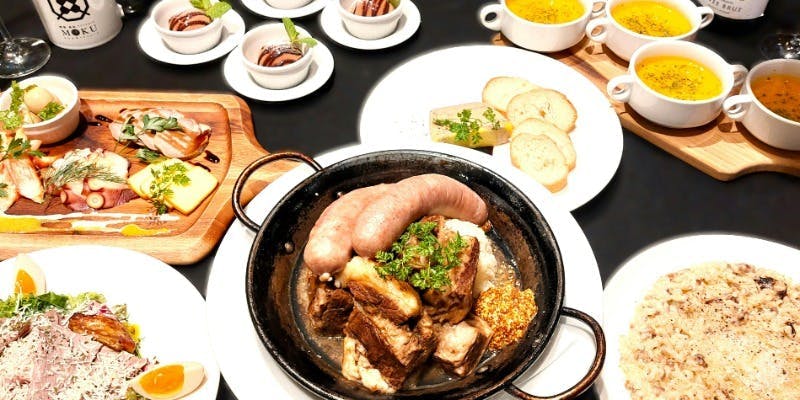 12/1～2/28忘新年会！特製牛バラのシュークルトコース！【 秋の贅沢全7品】＋2時間スタンダード飲み放題付