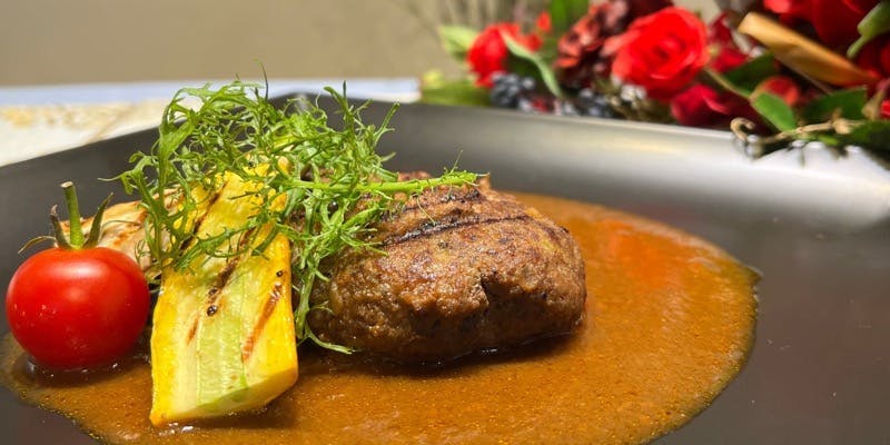 【Dejouner de Steak hache】但馬牛ハンバーグステーキ200gをメインに含むコース全7品　【限定10食】