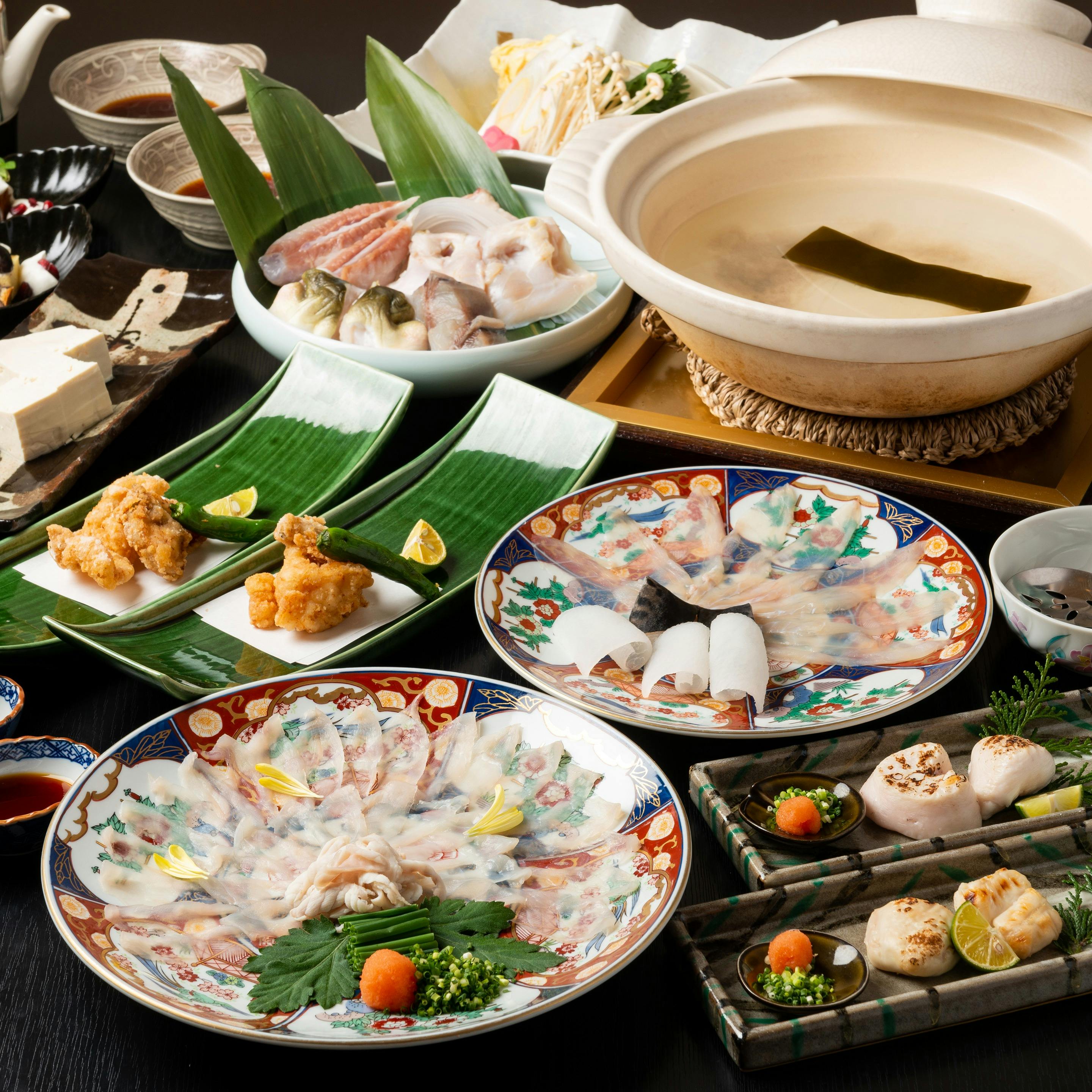 季節料理 日比野 ふぐコース 華 鉄皮サラダ 鉄刺 雑炊など 個室確約 ランチ プラン メニュー 一休 Comレストラン