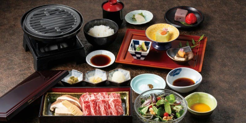 熊本あか牛しゃぶしゃぶ 甲梅 GINZA SIX店 【ランチ限定】鉄板焼き膳