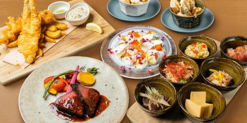 「麦富コース」大皿全4品10種＋2時間飲み放題 6,800円（予約限定販売）