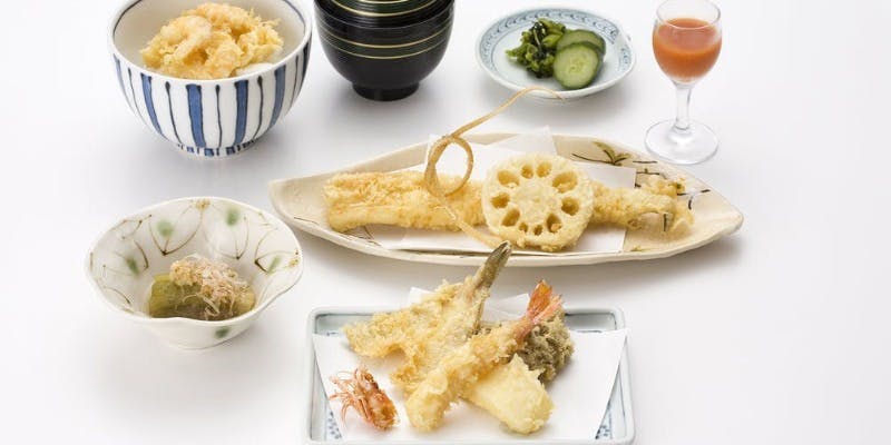 【小波（さざなみ）】ランチや宴会におすすめ！旬の食材で伝統の天麩羅を味わうコース
