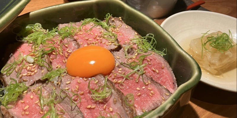 なにわ黒牛ローストビーフ丼ランチ