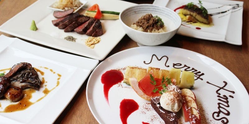 X’masプレジデントコース＋黒毛和牛A5ランクシャトーブリアン120g＋乾杯ドリンク