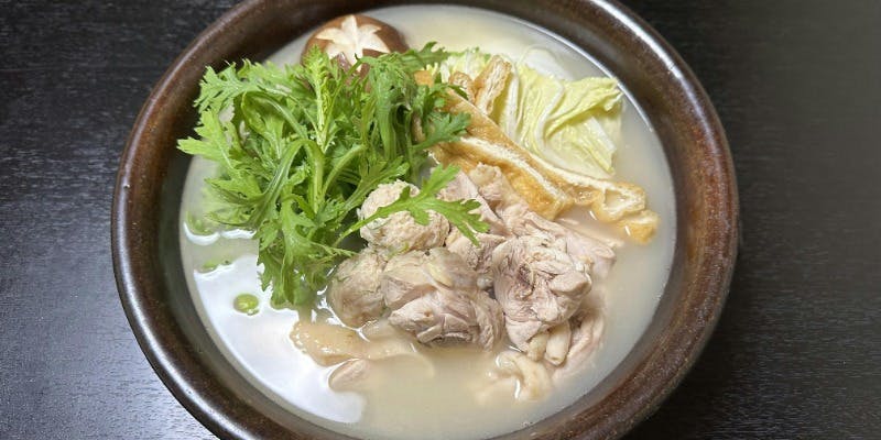 【宴会プラン】鶏鍋水炊きコース飲み放題付き 全4品 ポッキリ税込10000円