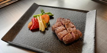 ステーキセット - 宮古牛 鉄板焼 ユキシオステーキ