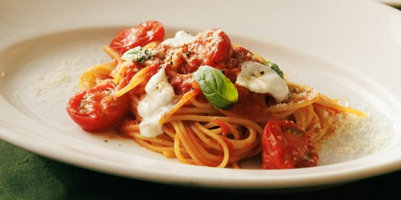 【プリフィックスランチB】選べるパスタ＆メインなど全5皿＋お得なワイン3杯付