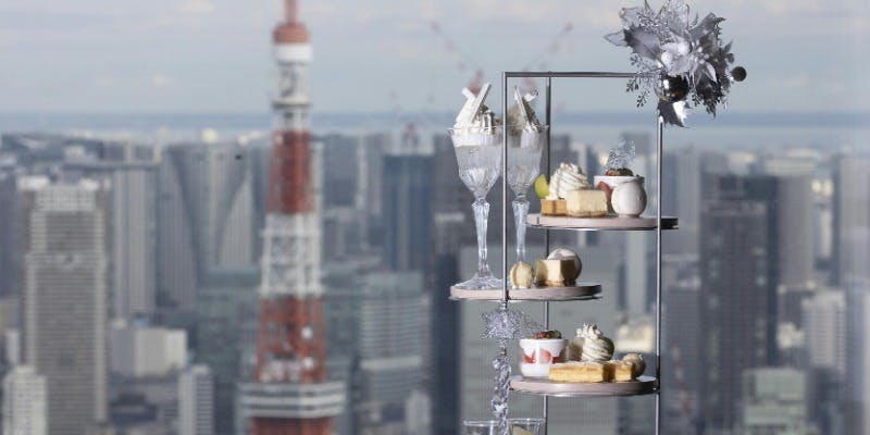 White Pearl Christmas AfterMOON Tea＋窓側確約（Viewチャージ込み）