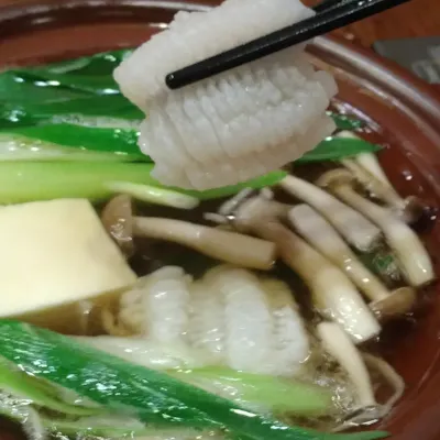 当店自慢の鱧しゃぶの出汁