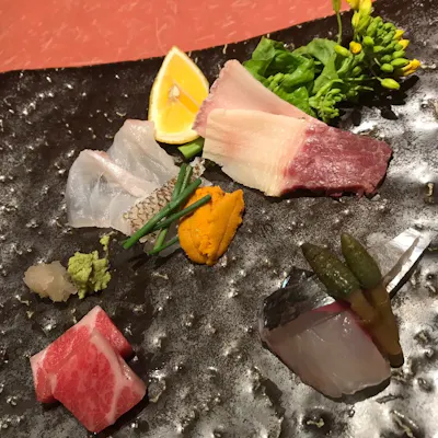 鮮魚と自家栽培の新鮮野菜を使ったこだわりのお料理