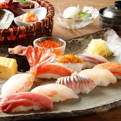 本物の寿司に舌鼓