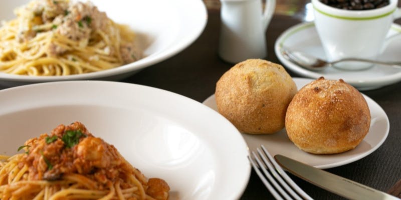 【ランチAコース】選べるスパゲッティ、前菜、自家製フォカッチャなど