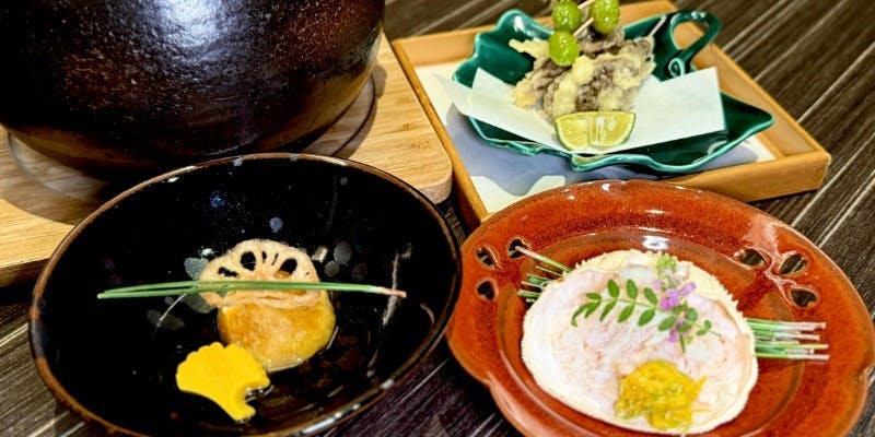 お得な【プリフィックスコース】　メイン、土鍋飯が選べる！