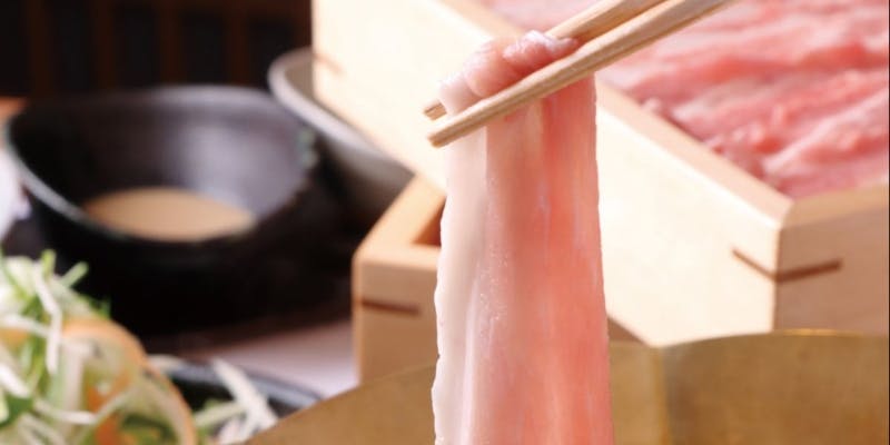 藏尾ポーク・近江牛の食べ比べしゃぶしゃぶ満足コース【松】（リクエスト予約）