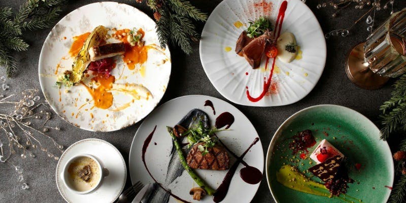 【表参道イルミネーション2025】早割！ケヤキ並木イルミ一望！ディナーコース＋モエシャンドンで乾杯！