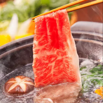 至福の味を満喫する「しゃぶしゃぶ」