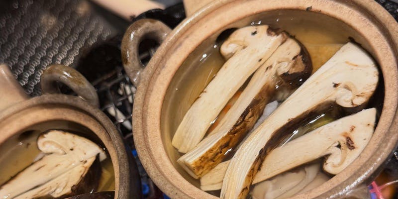 【竹コース】前菜、お造り、天ぷら9品、松茸土瓶蒸し＋1ドリンク付き