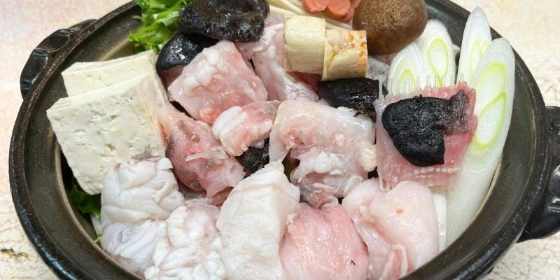 2.5H飲み放題付 　いけす名物舟盛刺身とあんこう鍋コース