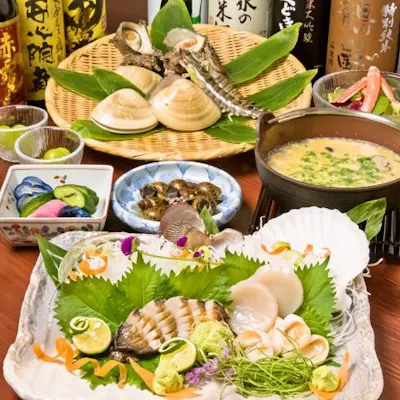 新鮮な海の幸の数々