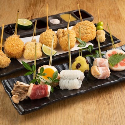 種類豊富な美味しい串揚げを「おまかせ」で