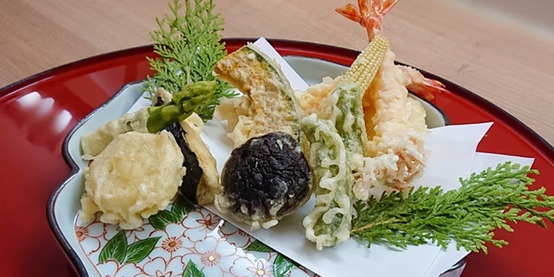 【お造り活車海老天ぷらコース】活車海老・魚・野菜の天ぷら、お造りなど