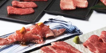 【HUNTINGTON】特選肉寿司を含む豪華16種ワンランク上のコース - FIFTY FIVE TOKYO 恵比寿店