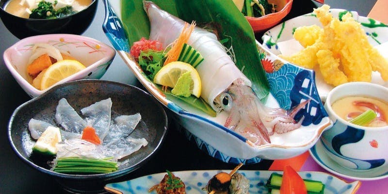 【イカ姿ふぐご膳】全9品