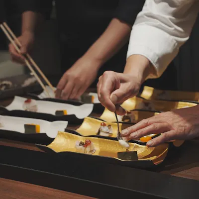 二人の料理人のオリジナルコース