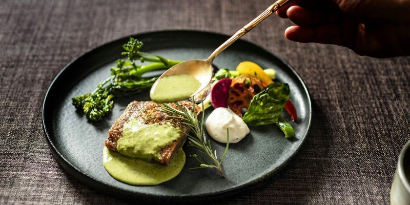 【春の美活ランチ French Fusionコース】アミューズ、メイン、デザート等