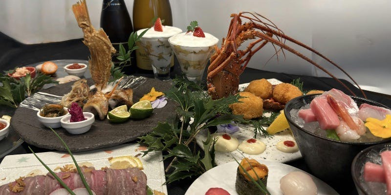 2025年築地孫右衛門ミント神戸店のクリスマスコース＋ワンドリンク