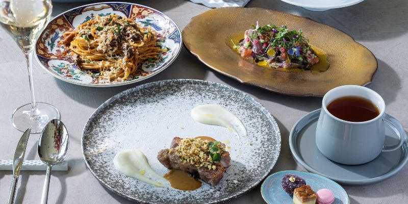 【フリーフローコース】全4品　＋シャンパン含むソムリエ厳選ワイン2時間フリーフロー