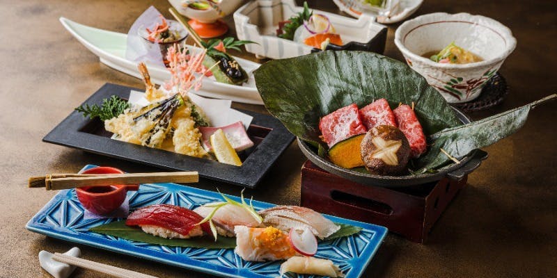 WASHOKU SUSHI いぶき 銀座店 【檜 ひのき コース】個室組数限定