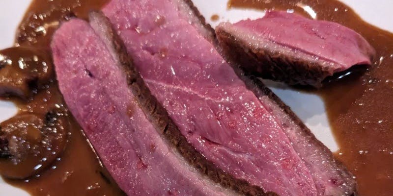 北海道産　鴨胸肉　スノーホワイトチェルバリーのローストメインの全6品のコース