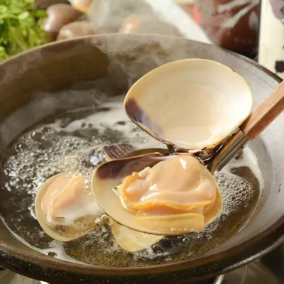 桑名産天然はまぐりしゃぶしゃぶ