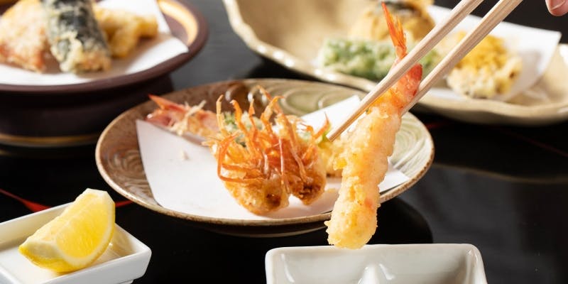 【天ぷら尽くし：白川】先附、おまかせ天ぷら13品、選べるご飯物など