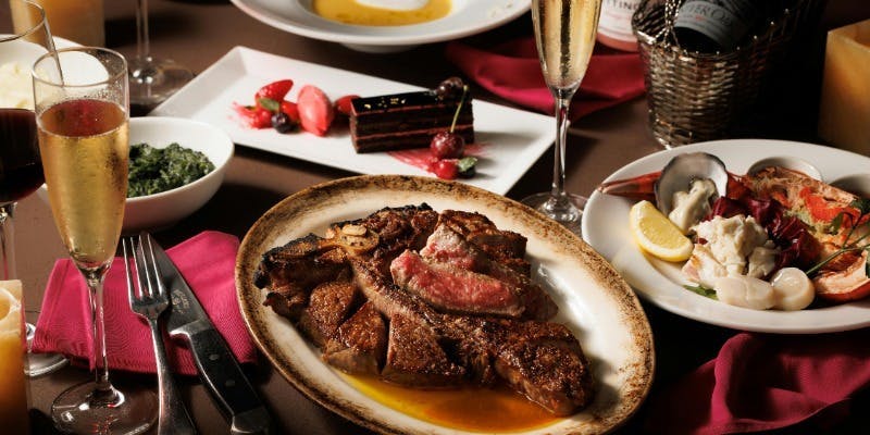 【Course The BENJAMIN】キャビア、シーフードプラッター、Tboneステーキ等＋2時間飲み放題