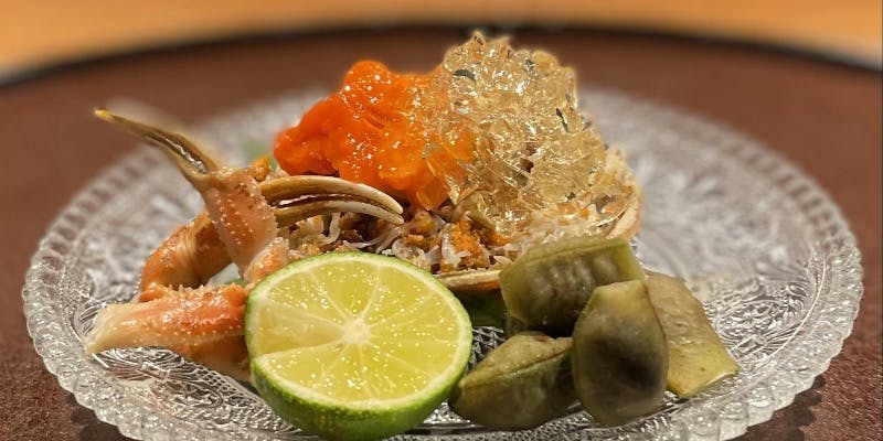 【おまかせコース】11/10～12/28 期間限定　勢子蟹付き季節のコース