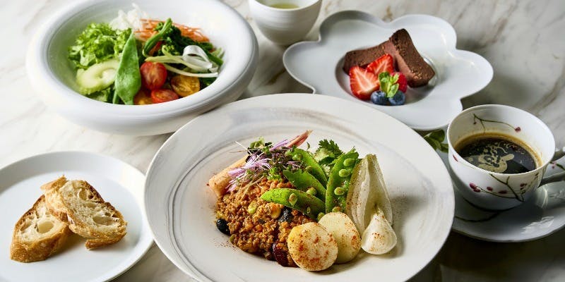 【PLANT BASED】植物由来の原料のみを使用　ヘルシービューティーなランチコース