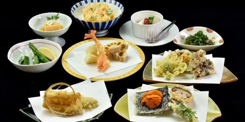 【翔風】旬の食材を天麩羅とお刺身、逸品で味わうコース
