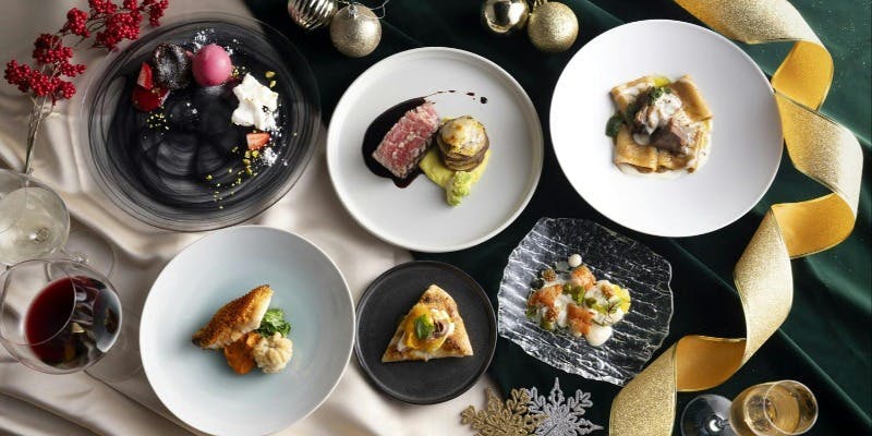 【Xmas2025】オマール海老、阿波黒牛フィレなど聖夜を彩る6品、ウェルカムシャンパン付き（12/17～12/25）