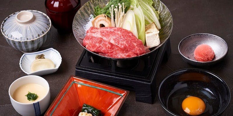 【週末ランチ】牛鍋御膳・梅（80g）