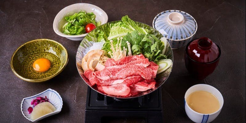 【平日ランチ】牛鍋御膳・梅（80g）