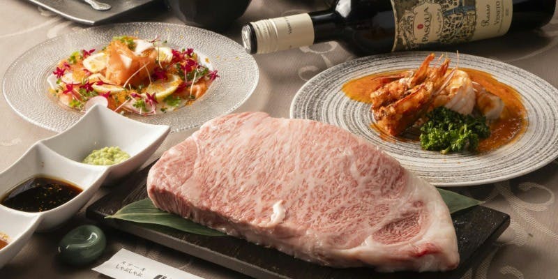 パンドラ 西口店 【2名様用】A3霜降黒毛和牛ステーキペアセット 