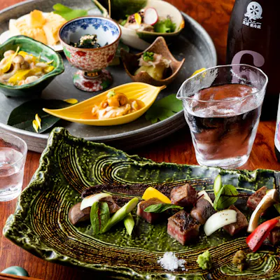 国産野菜と旬の魚を本格和食のコースで