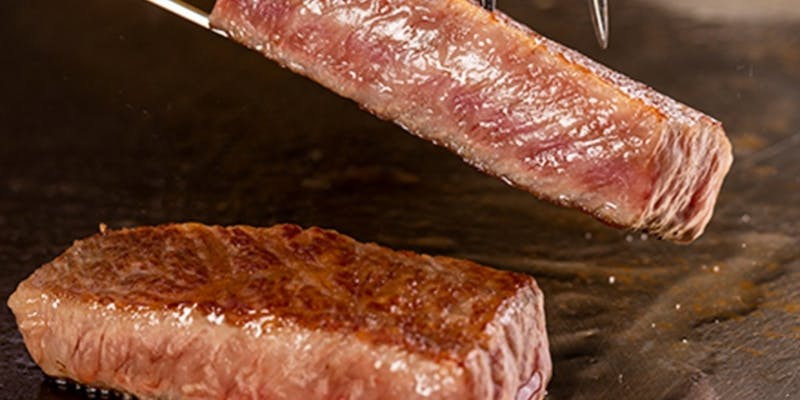 鉄板焼きSublime【Sublime steak course】黒毛和牛フィレなど食べ比べ＋乾杯ドリンク