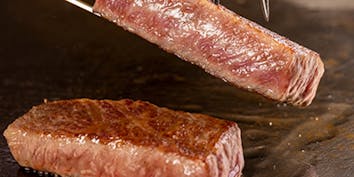 鉄板焼きSublime【Sublime steak course】黒毛和牛フィレなど食べ比べ - 難波 鉄板焼き Sublime