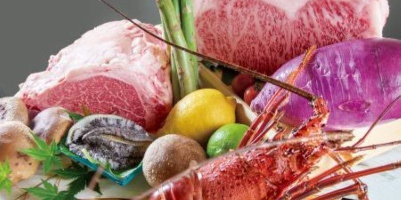 【鉄板焼き】Dinner　特撰黒毛和牛赤身肉ステーキコース