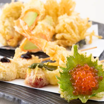 オリジナリティ溢れる当店自慢の創作天麩羅