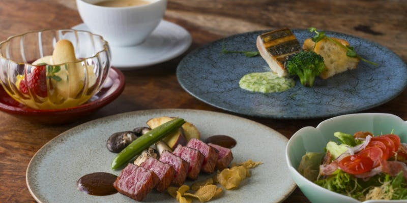 【鉄板焼ランチ「三滝山」】平日10食限定プリフィックスコース（平日限定）