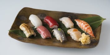 【寿司「尾道」】八寸、吸い物、にぎり8貫など - 日本料理「泉水」／ヒルトン広島